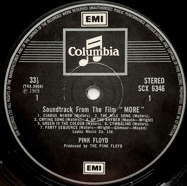 Pink Floyd – Soundtrack From The Film "More", image 3