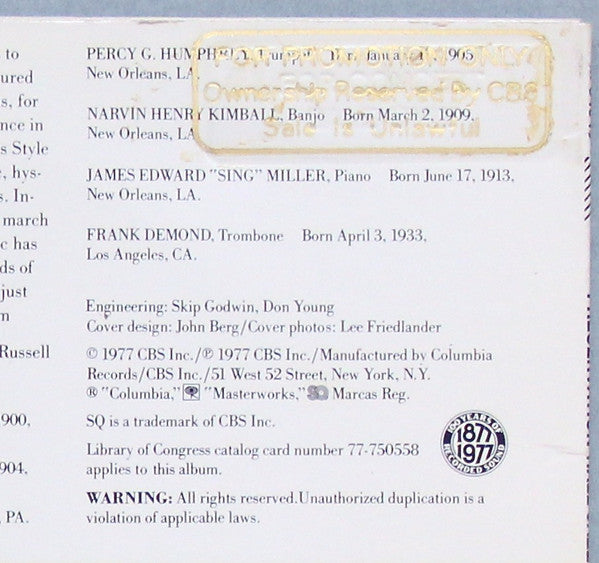 Preservation Hall Jazz Band – New Orleans (Vol. 1), image 5