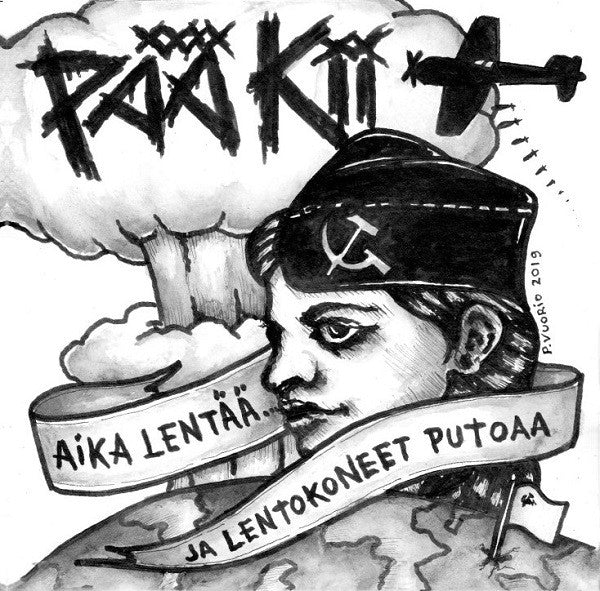 Front cover of Pää Kii – Aika Lentää... Ja Lentokoneet Putoaa, Blast Of Silence Records, Finland, 2019