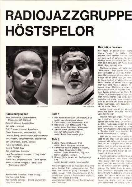Radiojazzgruppen – Höstspelor, image 4