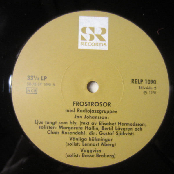 Radiojazzgruppen / Jan Johansson / Georg Riedel – Frostrosor, image 4