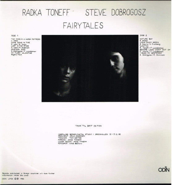Radka Toneff / Steve Dobrogosz – Fairytales, image 2