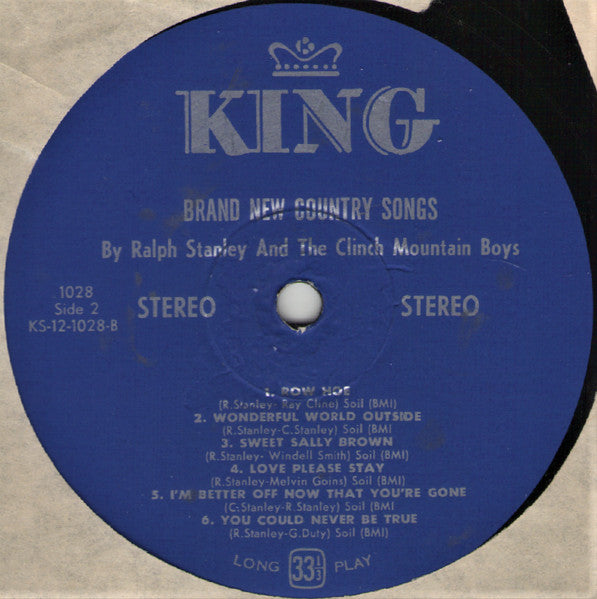 Ralph Stanley And The Clinch Mountain Boys – Brand New Country Songs, image 4