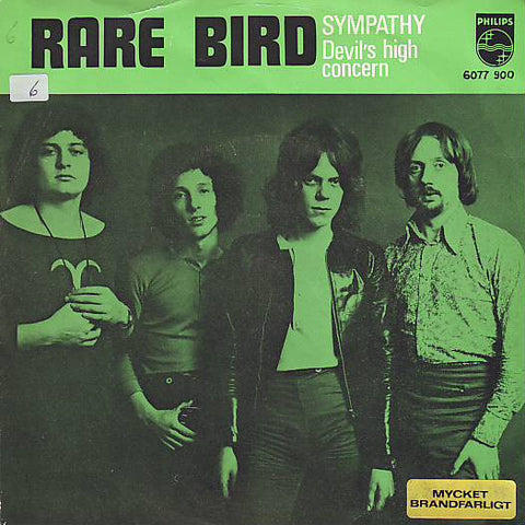 Front cover of Rare Bird – Sympathy, Philips, Scandinavia, 1970