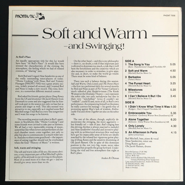 Red Mitchell – Soft And Warm - And Swinging!, image 2