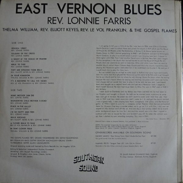 Rev. Lonnie Farris – East Vernon Blues, image 2