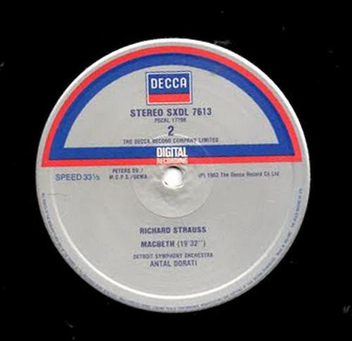 Richard Strauss, Detroit Symphony Orchestra, Antal Dorati – Also Sprach Zarathustra / Macbeth, image 4