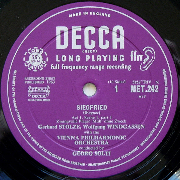 Wagner, Windgassen, Nilsson, Hotter, Stolze, Neidlinger, Joan Sutherland, Vienna Philharmonic, Solti – Siegfried, image 2