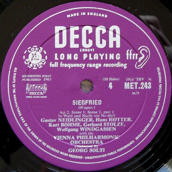 Wagner, Windgassen, Nilsson, Hotter, Stolze, Neidlinger, Joan Sutherland, Vienna Philharmonic, Solti – Siegfried, image 5