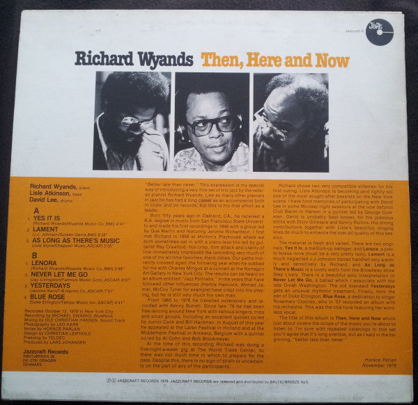 Richard Wyands – Then, Here And Now, image 2