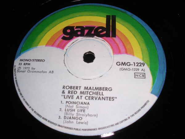 Robert Malmberg & Red Mitchell – Live At Cervantes, image 2