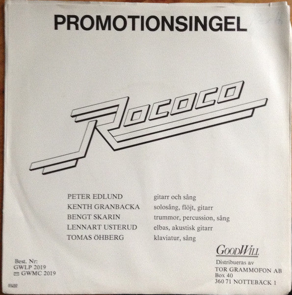 Rococo – Promotionsingel, image 2