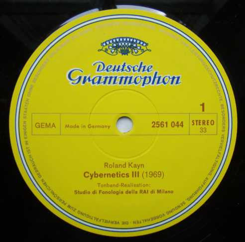 Roland Kayn / Luigi Nono – Cybernetics III / Contrappunto Dialettico Alla Mente, image 3