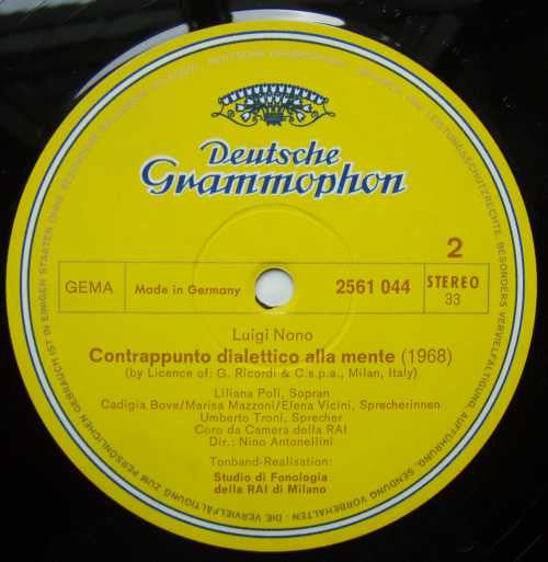 Roland Kayn / Luigi Nono – Cybernetics III / Contrappunto Dialettico Alla Mente, image 4