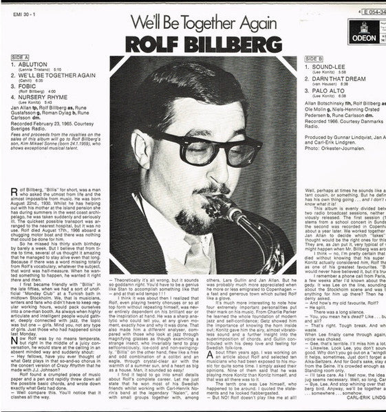 Rolf Billberg – We'll Be Together Again, image 2