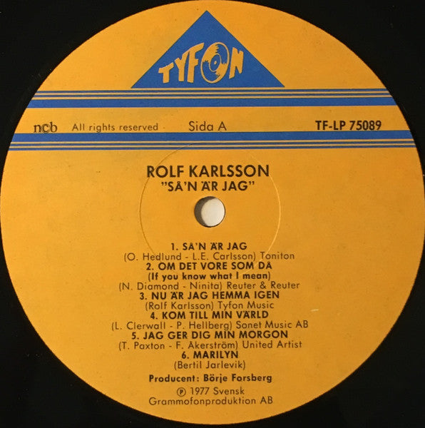 Rolf Karlsson – Så'n Är Jag, image 3