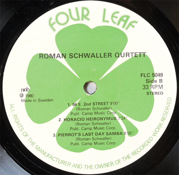 Roman Schwaller Quartet – Roman Schwaller Quartet, image 4
