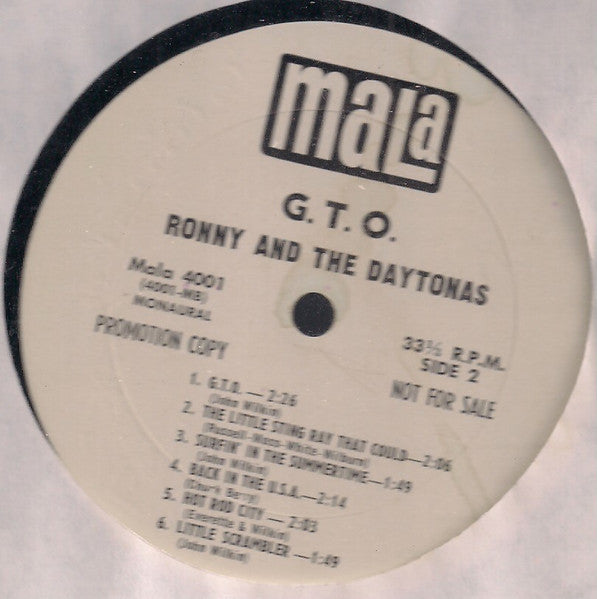 Ronny & The Daytonas – G.T.O., image 4