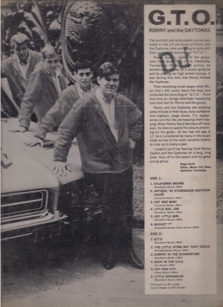 Ronny & The Daytonas – G.T.O., image 5