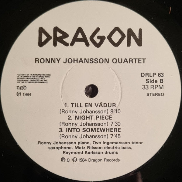 Ronny Johansson Quartet – Body And Soul, image 4