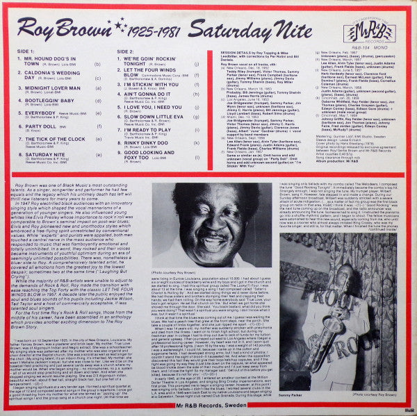Roy Brown – Saturday Nite, image 2