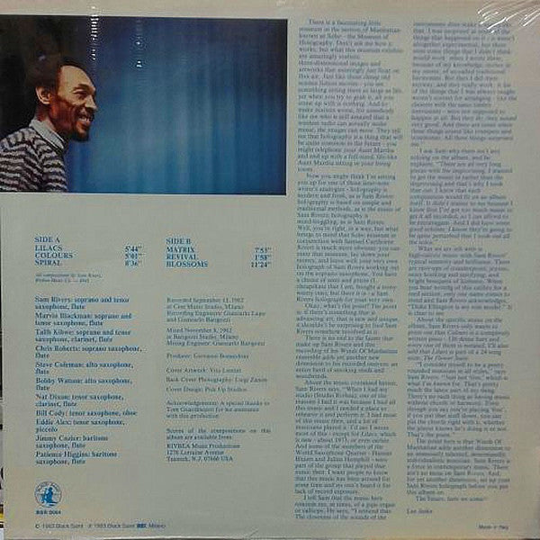 Sam Rivers Winds Of Manhattan – Colours, image 2