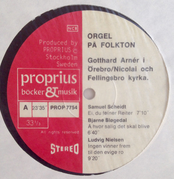 Samuel Scheidt, Bjarne Sløgedal, Ludvig Nielsen, Johann Nepomuk David, Gotthard Arnér, Margareta Jonth – Orgel På Folkton, image 5