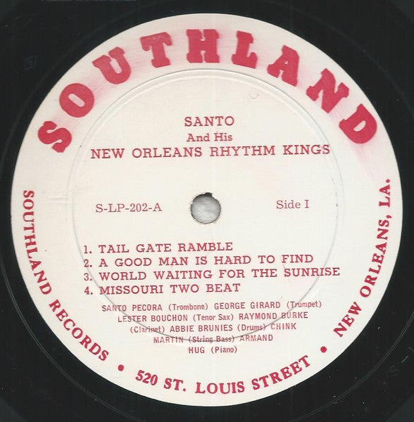 Santo Pecora & Monk Hazel – Santo And His New Orleans Rhythm Kings / Monk Hazel And His New Orleans Music, image 3