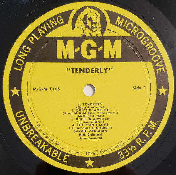Sarah Vaughan – Tenderly, image 4