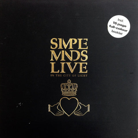 Front cover of Simple Minds – Live In The City Of Light, Virgin, Europe, 1987