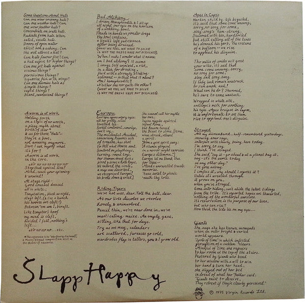 Slapp Happy / Henry Cow – Desperate Straights, image 4