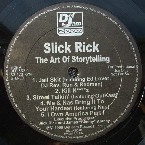 Front cover of Slick Rick – The Art Of Storytelling, Def Jam 2000, US, 1999