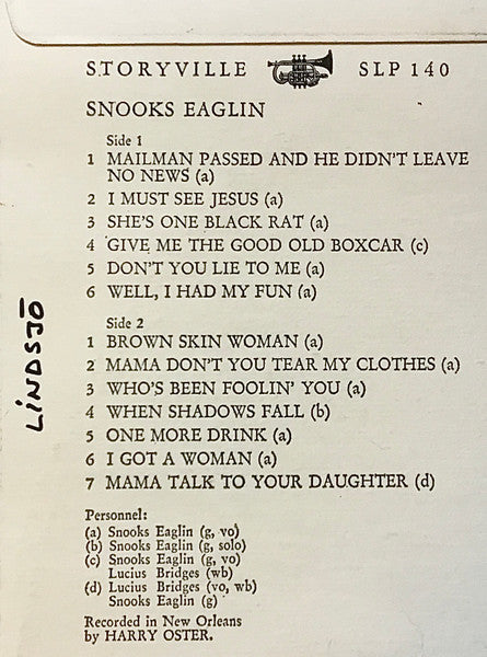 Snooks Eaglin – Blues From New Orleans Vol. 2, image 3