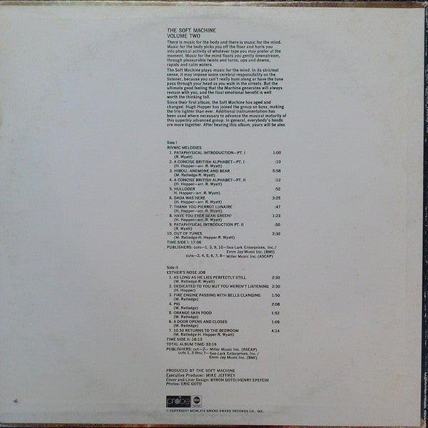 The Soft Machine – Volume Two, image 2