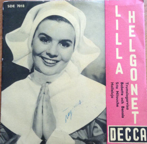 Front cover of Sonja Stjernquist – Lilla Helgonet, Decca, Sweden, 1956