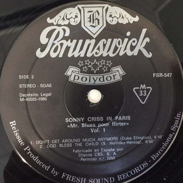 Sonny Criss – In Paris - The Complete 1962-1963 Recordings – "Mr Blues Pour Flirter", image 5