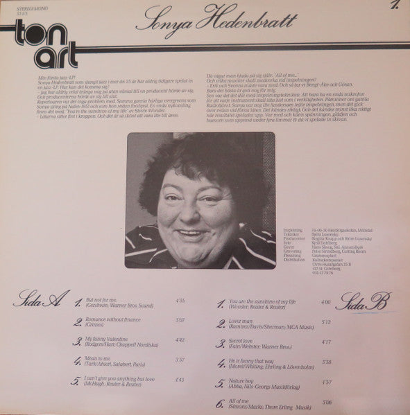 Sonya Hedenbratt – Sonya Hedenbratt, image 2