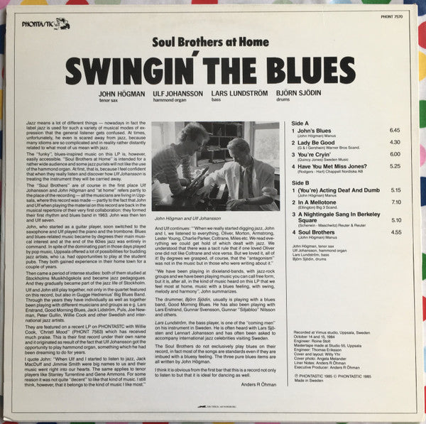 Soul Brothers At Home – Swingin' The Blues, image 2