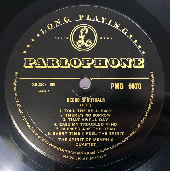 The Spirit Of Memphis Quartet – Negro Spirituals, image 3