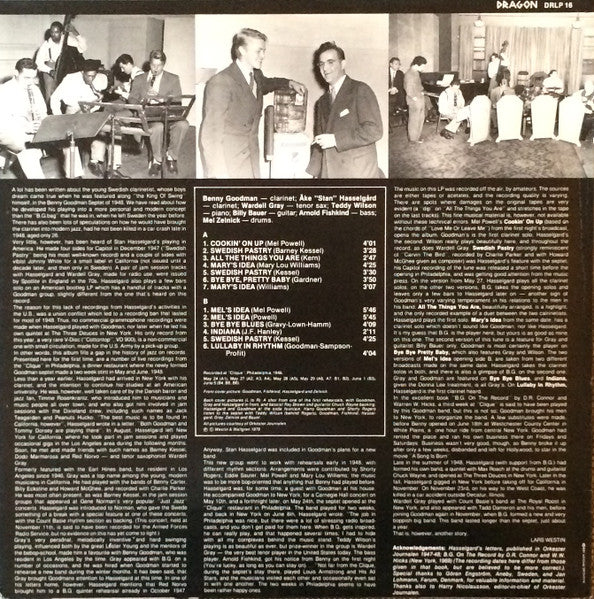 Stan Hasselgard & Wardell Gray With Benny Goodman Septet – Swedish Pastry, image 2