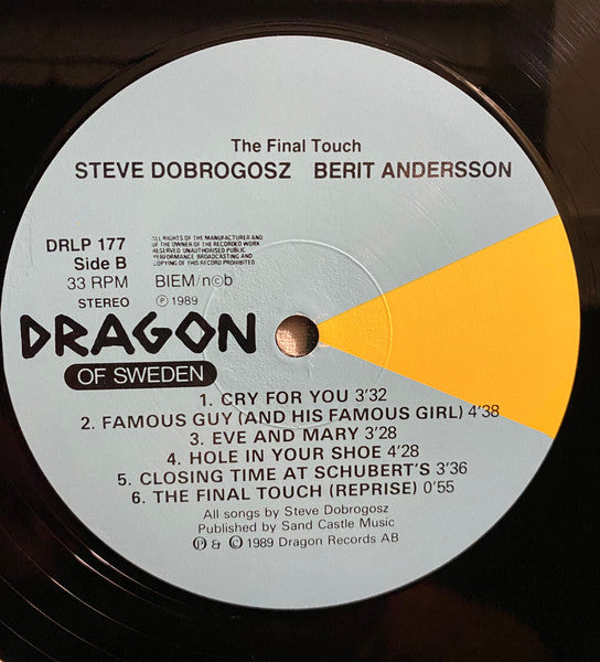 Steve Dobrogosz, Berit Andersson – The Final Touch, image 5