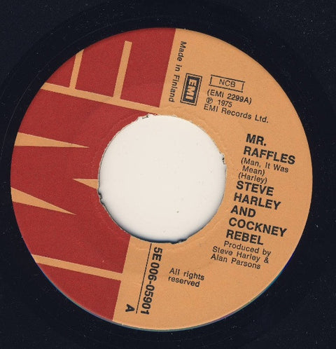 Front cover of Steve Harley & Cockney Rebel – Mr. Raffles (Man, It Was Mean), EMI, Finland, 1975
