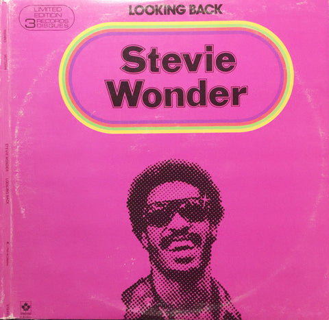 Front cover of Stevie Wonder – Looking Back, Motown, Canada, 1977