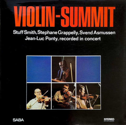 Front cover of Stuff Smith / Stephane Grappelly / Svend Asmussen / Jean-Luc Ponty – Violin-Summit, SABA, Germany, 1967
