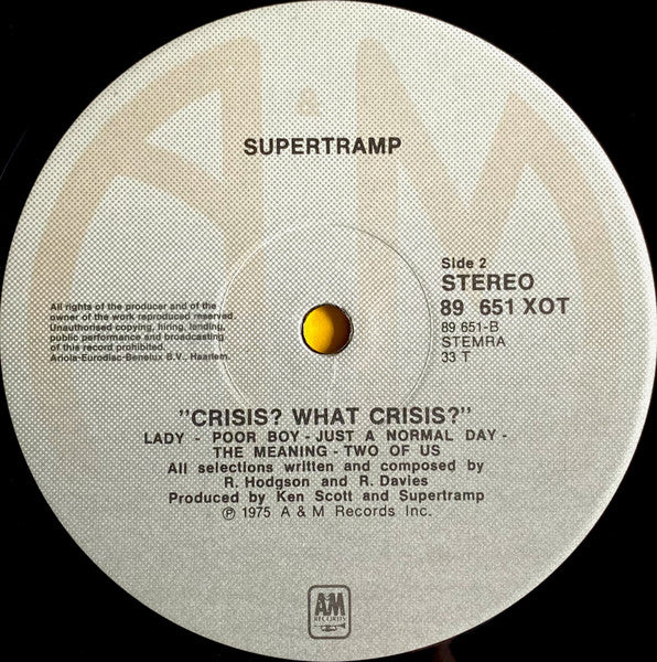 Supertramp – Crisis? What Crisis?, image 4