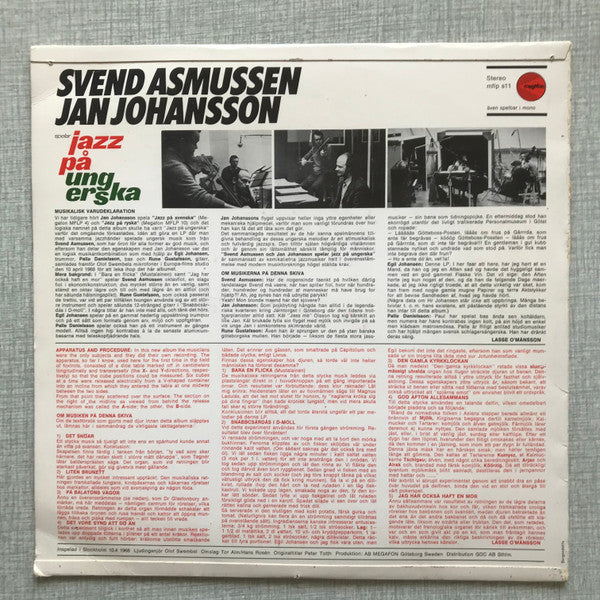 Svend Asmussen, Jan Johansson – Svend Asmussen Och Jan Johansson Spelar Jazz På Ungerska, image 2