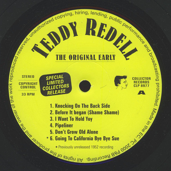 Teddy Redell – The Original Early Teddy Redell 1952 / 1960, image 3