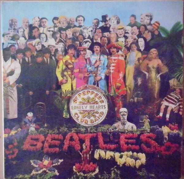 Front cover of The Beatles – Sgt. Pepper's Lonely Hearts Club Band, Parlophone, Italy, 1976