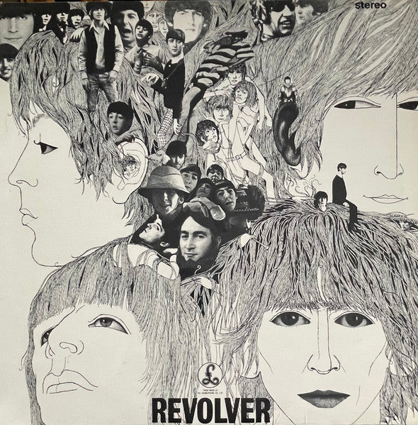 Front cover of The Beatles – Revolver, Parlophone, UK, 1966