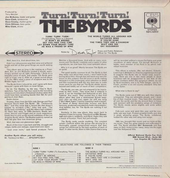 The Byrds – Turn! Turn! Turn!, image 2
